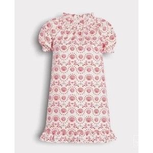 Hill House Katherine Nap Dress in Mermaid Cherry Print Sz S